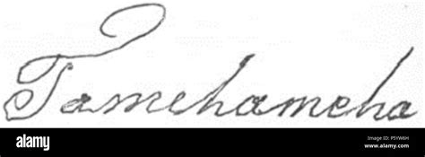 N/A. English: Facsimile of the official signature of Kamehameha II. He ...