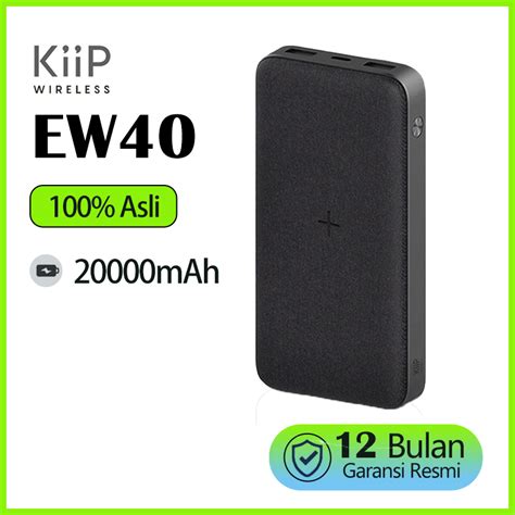 Jual KiiP WIRELESS EW40 Power Bank 15W Fast Charging PD QC 3 0 20W