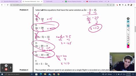 Illustrative Mathematics Algebra 1 Unit 2 Lesson 6 Practice Youtube