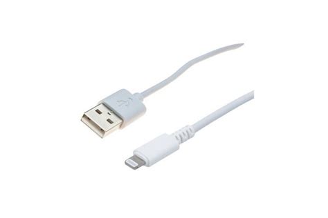 Cordon Usb A Vers Lightning Cm Blanc Jpf Industries