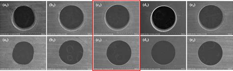 Surface Morphology Of The Hole Entrance And Exit Processed Under