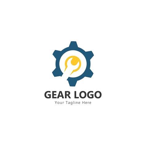 Premium Vector Gear And Wrench Logo Simple Creative Mechanic Design