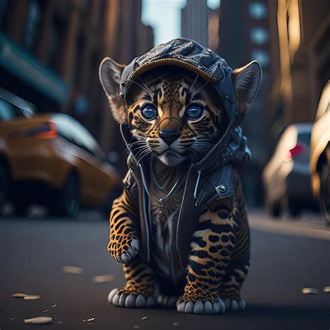 Baby Tiger With Blue Eyes