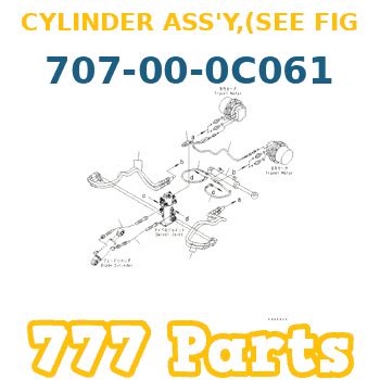 707 00 0C061 Komatsu CYLINDER ASS Y SEE FIG Y1625 01A0