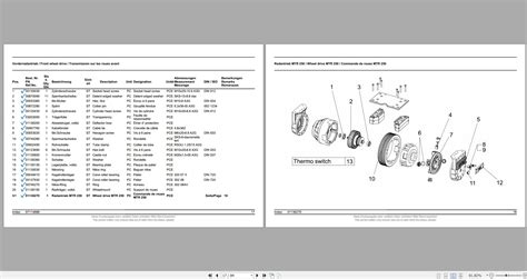 Hako Sweepers Jonas Spare Parts Catalog En De Fr Auto Repair