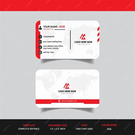 Premium Vector | Unique modern business card design template