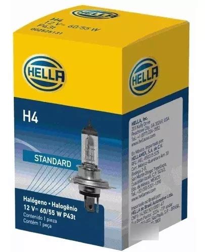 Lampada H4 12v 60 55w Original Hella Bi Iodo MercadoLivre