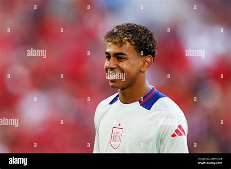 Lamine Yamal Seen During Uefa Euro 2024 Game Between National Teams Of Albania And Spain At