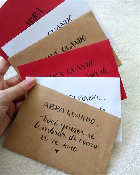 Já disse eu te amo hoje Envelopes 6 vezes amor 6 env