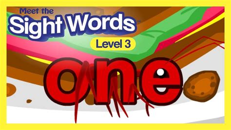 Meet The Sight Words Level 3 One Youtube