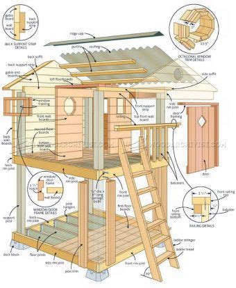 Backyard Playhouse Plans • WoodArchivist