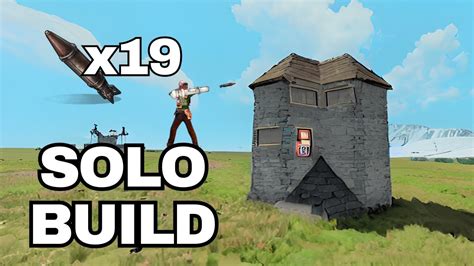 Rust Solo Base Build Solo Base Building Youtube