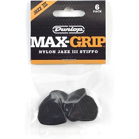 Amazon Dunlop Max Grip Jazz Iii Guitar Pick Pack Musical