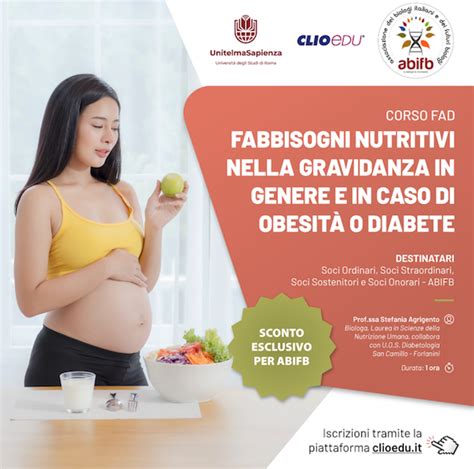 Corso Fad Fabbisogni Nutritivi Nella Gravidanza In Genere E In Caso Di