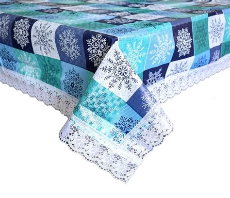 Kuber Industries Checks Print Exclusive Table Cloth PVC 4 Seater Center