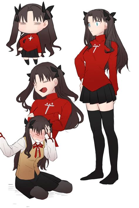 Practice 1 Rin Tohsaka By かねる Fate Type Moon Know Your Meme