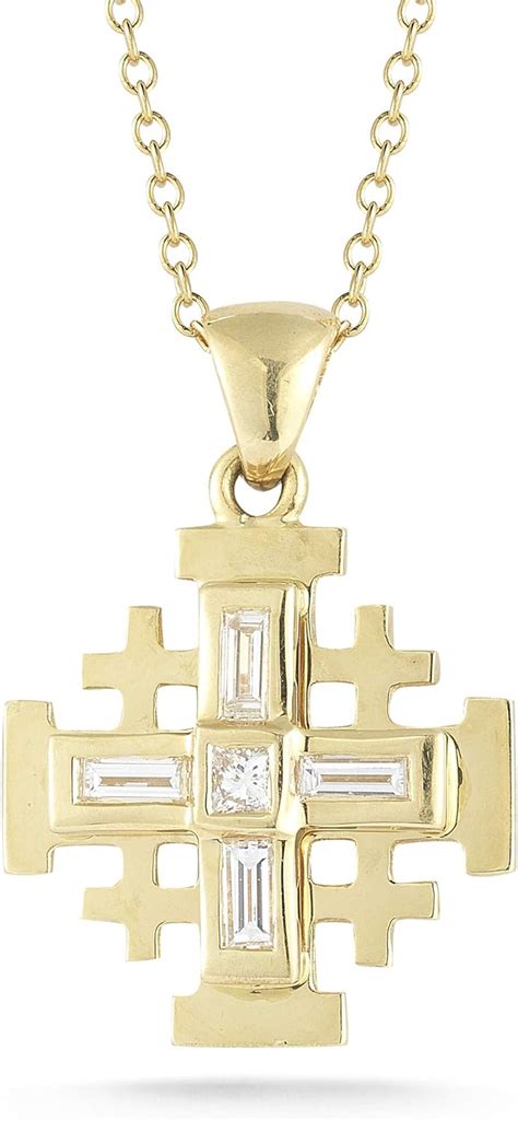 Amazon I Reiss K Yellow Gold Ct Tdw White Diamond Jerusalem