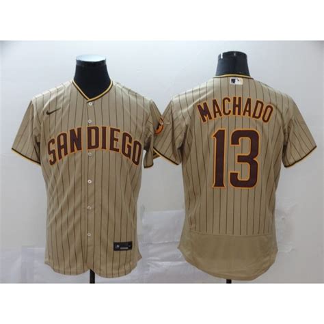 Manny Machado #13 San Diego Padres Tan Brown Alternate 2020 Jersey