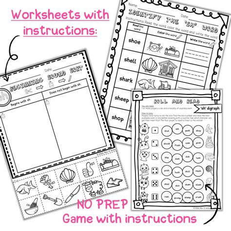 Consonant Digraph Sh Worksheets Game And Ppt Slides Made By Teachers