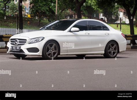 luxury sedan car mercedes benz driving  tb simatupang street jakarta