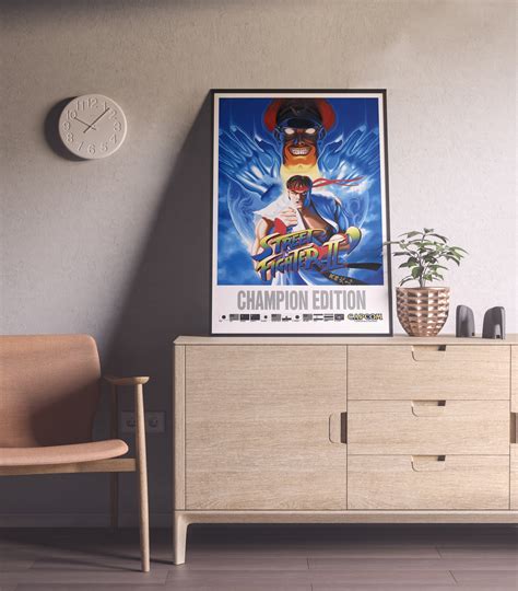 Street Fighter 2 Fighting Game Retro Poster | Architeg Prints