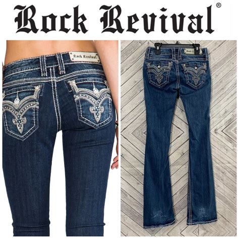 Rock Revival Darcy Bootcut 25 Embellished Jeans Gem