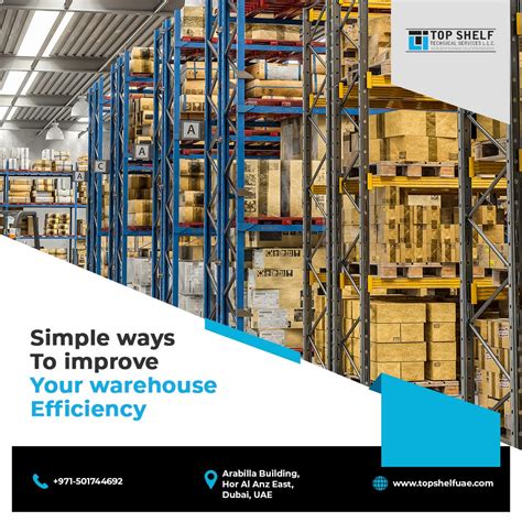 Simple Ways To Improve Your Warehouse Efficiency By Top Shelf Technical Services Medium