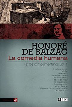 Libro La comedia humana Textos complementarios volumen 1 De Honoré de