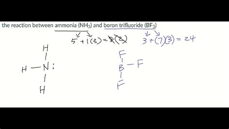 Lewis Structure Of Ammonia NH3 And Boron Trifluoride BF3 Using