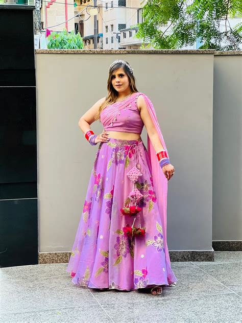 Lilac Lehenga Lakhina Couture