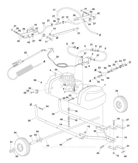 Agri Fab 45 02924 15 Gallon Tow Sprayer Parts Diagram For Parts List