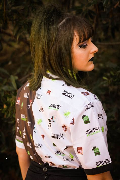 Beetlejuice Button Up Shirt Etsy Uk