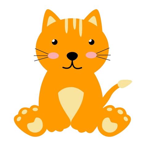 Premium Vector Cute Cat Vector Illustration