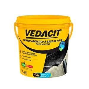 Primer Para Manta Asfaltica Base Água 3 6l Vedacit Unico Black