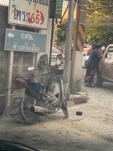 Motorcycle Bursts Into Flames Locals Help Owner Put Out Fire