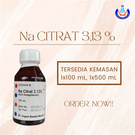 Natrium Citrate 3 13 1x500 ML PT One Medika