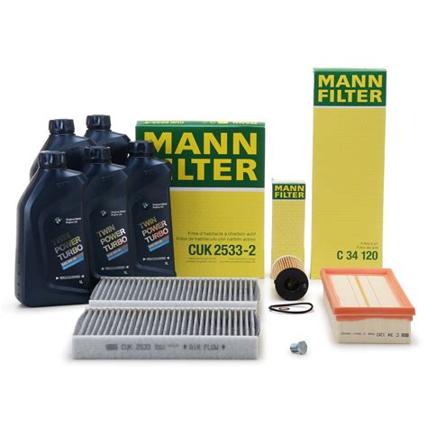 MANN FILTER Inspektionskit BMW Motoröl PKT972W549