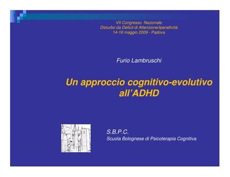 Un Approccio Cognitivo Evolutivo All ADHD Aidai