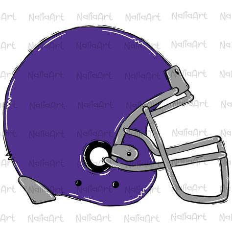 Helmet Football Purple Digital Download Sublimation Game Time Sport ...