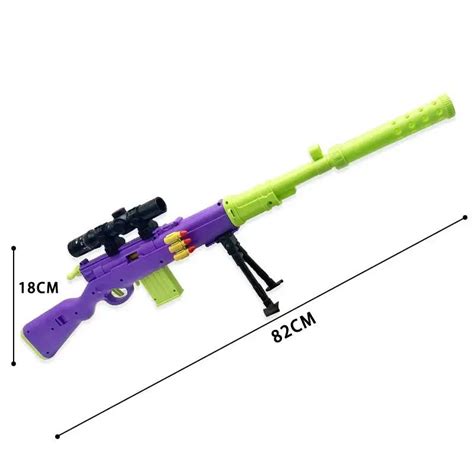 Kar 98k Soft Bullet Blaster Shell Ejecting Carrot Gun M416gelblaster