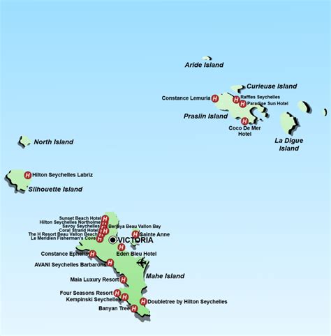 Map of Seychelles