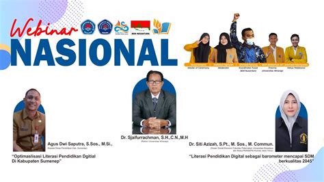 WEBINAR NASIONAL LITERASI DIGITAL BEM KM WIRARAJA 2023 YouTube