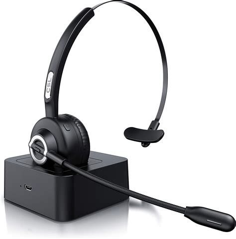 Csl Casque Bluetooth Avec Micro Sans Fil Casque Avec Base De Charge Casque Pc Avec