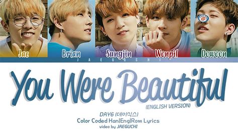 Day You Were Beautiful English Ver Color Coded Lyrics Youtube