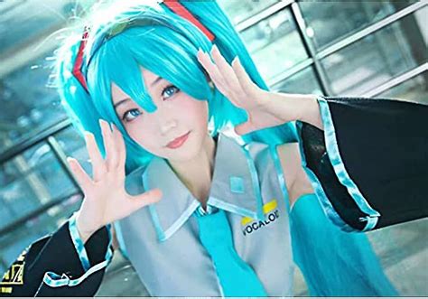 Hatsune Miku Cosplay Costume Set Femmes Halloween Show Robe Comique