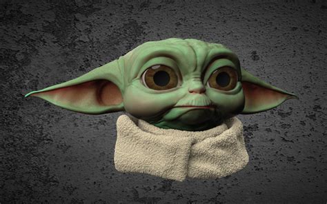 Archivo Stl Grogu O Bebé Yoda・idea De Impresión 3d Para Descargar・cults