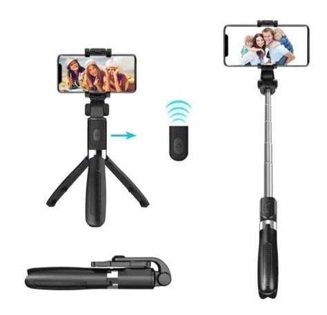 Ripley TRIPODE CELULAR SELFIE MONOPOD BASTON BLUETOOTH