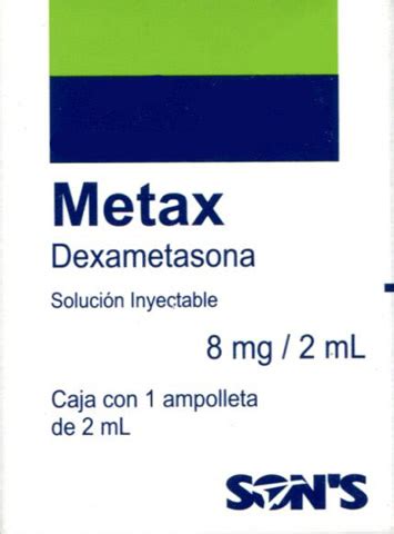 Metax Mg Ml Solucion Inyectable Dexametasona Farmacia Rivas Del Centro