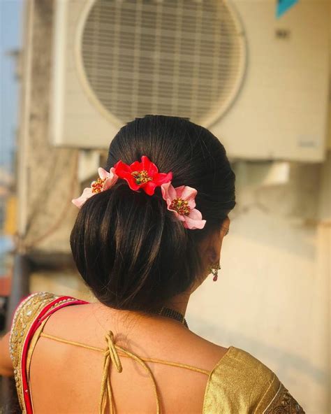 Pin By Preksha Pujara On Indian Low Bun Hair Styles Big Bun Hair Diy