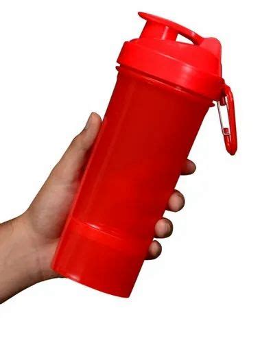 PET Flip Top Cap Plastic Gym Shaker Bottle Extreme Storage 600 Ml